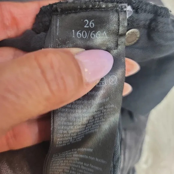 ALL SAINTS GRACE SKINNY SHAPING FIT WOMEN'S JEANS WASHED BLACK SIZE 26