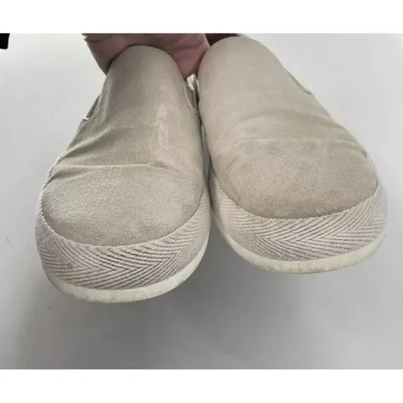 Allen Edmonds &quot;HOLDEN Beach Slip-On Loafers 9 D Ivory Suede
