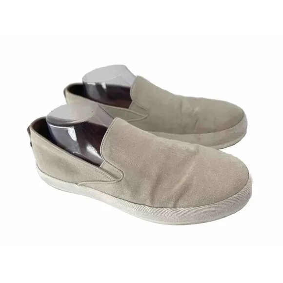 Allen Edmonds &quot;HOLDEN Beach Slip-On Loafers 9 D Ivory Suede