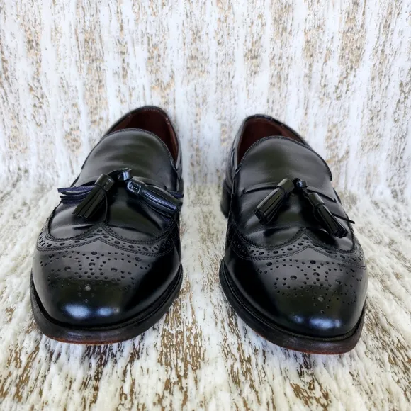 Allen Edmonds &quot;Manchesters&quot; Black Leather Wingtip Loafers | Size 10.5