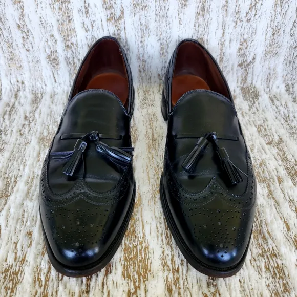 Allen Edmonds &quot;Manchesters&quot; Black Leather Wingtip Loafers | Size 10.5