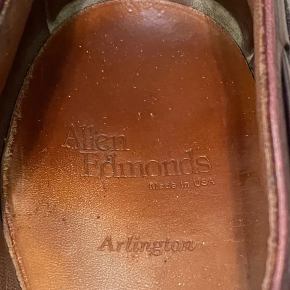Allen Edmonds Arlington Loafers 11.5 D Cordovan Burgundy Oxblood Tassel Kiltie