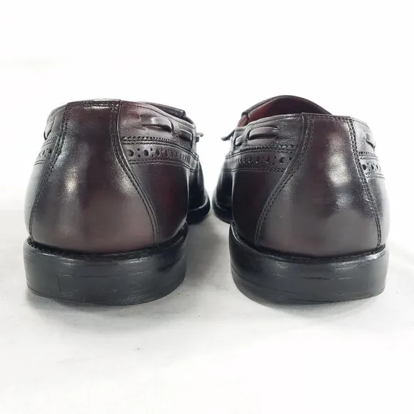 Allen Edmonds Arlington Loafers 11.5 D Cordovan Burgundy Oxblood Tassel Kiltie