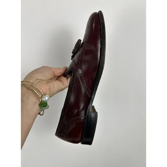 Allen Edmonds Auburn 4077 Slip On Loafers Tassel Wingtip Size 11.5 D Brown USA