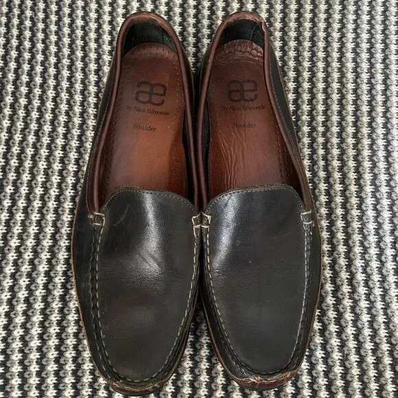 Allen Edmonds Boulder Black Slip On Loafers Men's size 10 1/2