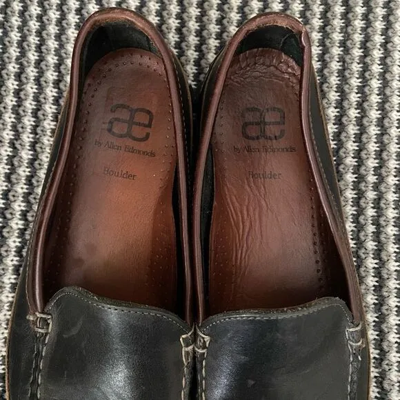 Allen Edmonds Boulder Black Slip On Loafers Men's size 10 1/2