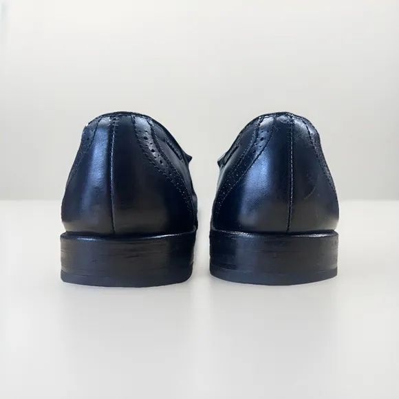 Allen Edmonds Bradenton USA Tassels Loafers Slip Black Dress Shoes - Men's 11 E
