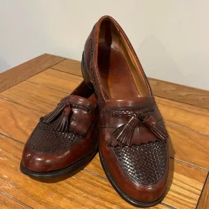 Allen Edmonds Cody British Tan Leather Loafers Size 9 1/2 D.