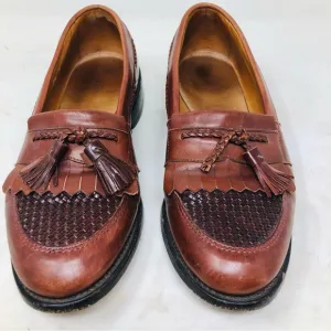 Allen Edmonds Cody Brown Tasseled Kilti Leather Oxford Loafers USA