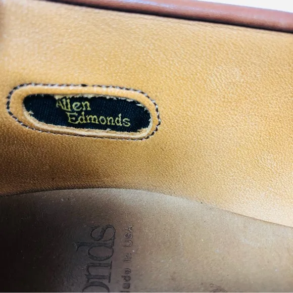 Allen Edmonds Cody Brown Tasseled Kilti Leather Oxford Loafers USA