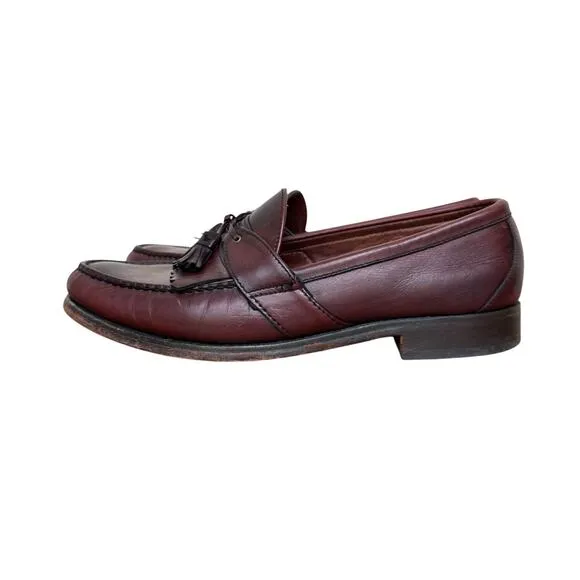 Allen Edmonds Enfield Tassel Loafers Men’s 11D Burgundy Leather