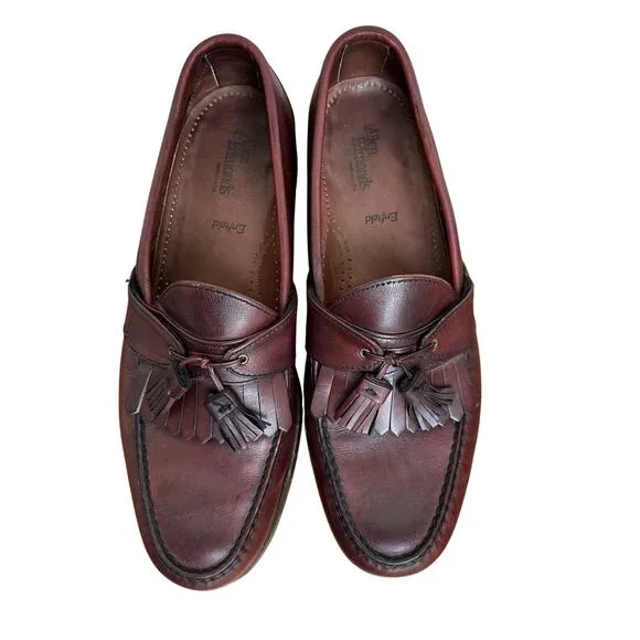 Allen Edmonds Enfield Tassel Loafers Men’s 11D Burgundy Leather