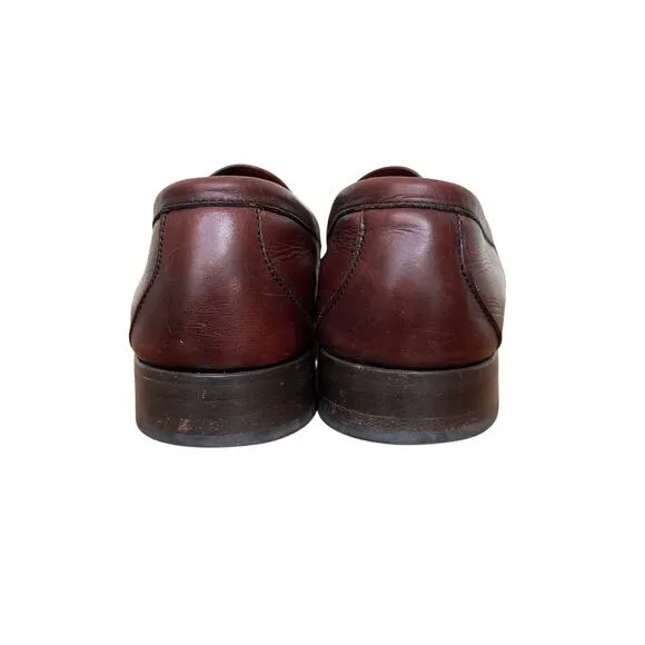 Allen Edmonds Enfield Tassel Loafers Men’s 11D Burgundy Leather