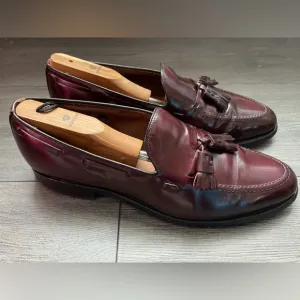 Allen Edmonds Grayson Dress Tassel Loafers Brown Slip-On Men’s Size 10B