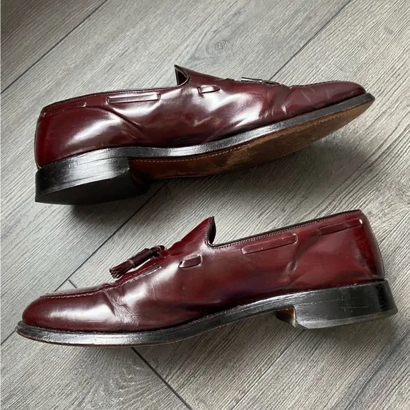 Allen Edmonds Grayson Dress Tassel Loafers Brown Slip-On Men’s Size 10B