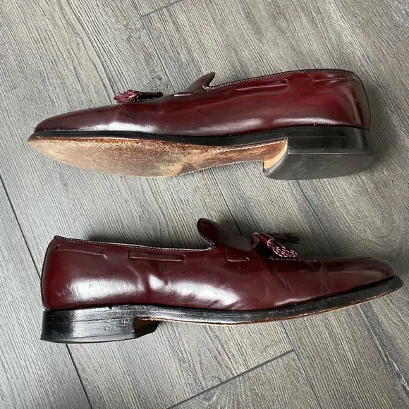 Allen Edmonds Grayson Dress Tassel Loafers Brown Slip-On Men’s Size 10B