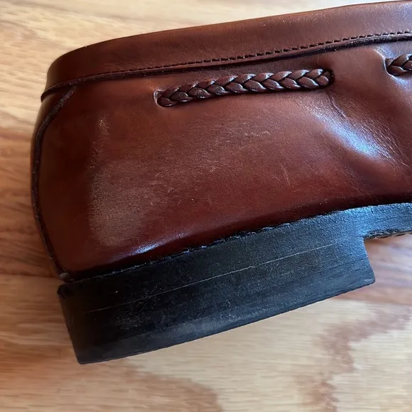 ALLEN EDMONDS LOAFERS BROWN CODY SIZE 14 E