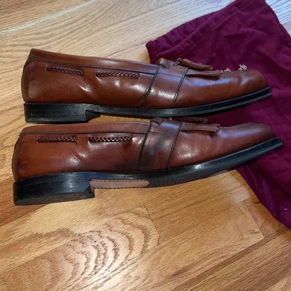 ALLEN EDMONDS LOAFERS BROWN CODY SIZE 14 E