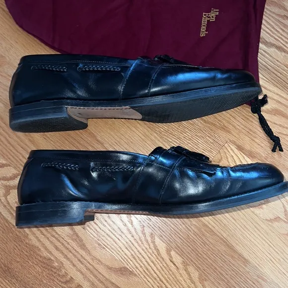 ALLEN EDMONDS LOAFERS CODY BLACK SIZE 14E