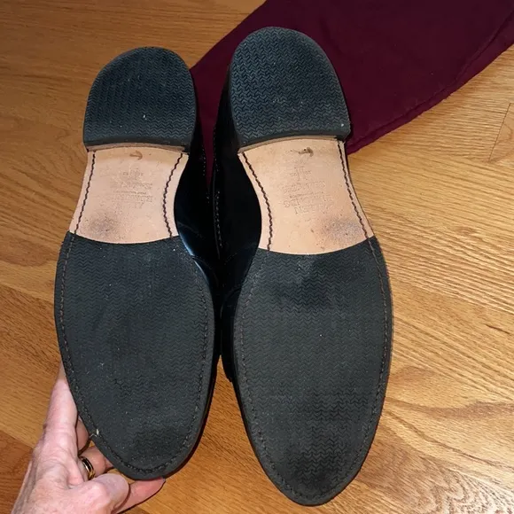 ALLEN EDMONDS LOAFERS CODY BLACK SIZE 14E