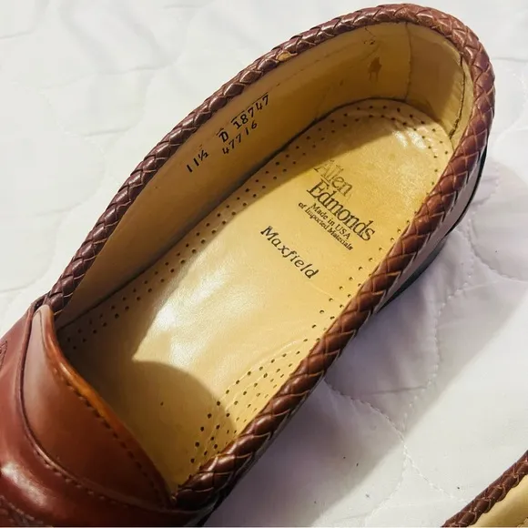 Allen Edmonds Mahogany Maxfield Tassel Loafers 11.5
