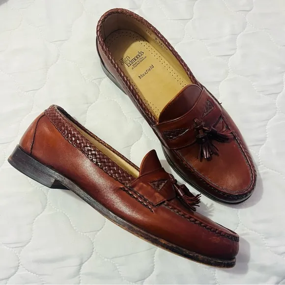 Allen Edmonds Mahogany Maxfield Tassel Loafers 11.5