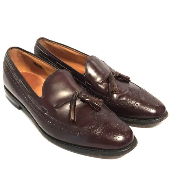 Allen Edmonds Manchester 8587 Burgundy Wingtips Men's dress shoes Size 11.5 c