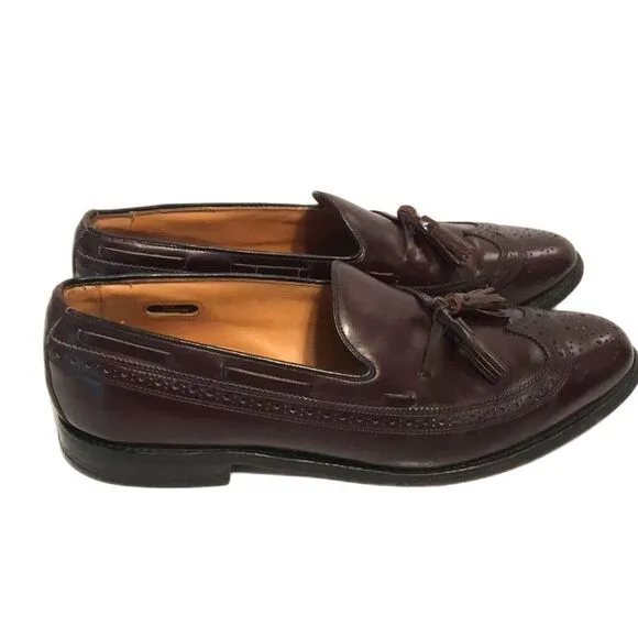 Allen Edmonds Manchester 8587 Burgundy Wingtips Men's dress shoes Size 11.5 c