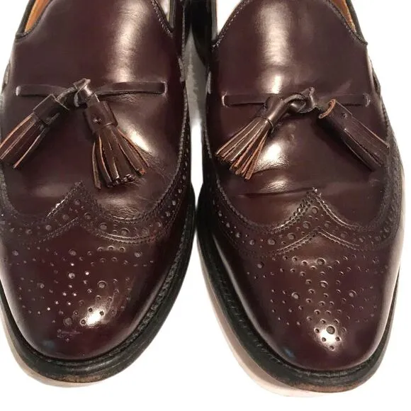 Allen Edmonds Manchester 8587 Burgundy Wingtips Men's dress shoes Size 11.5 c