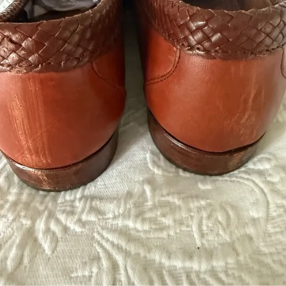 ALLEN EDMONDS Maxfield Brown Leather Slip On Loafers. Size 11