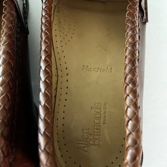 Allen Edmonds Maxfield Loafer Dress Shoe Brown Leather Tasseled US 9.5C USA Made