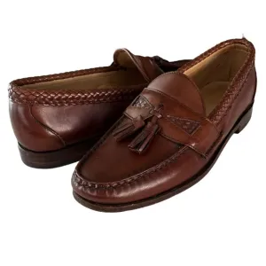 Allen Edmonds Maxfield Loafer Dress Shoe Brown Leather Tasseled US 9.5C USA Made