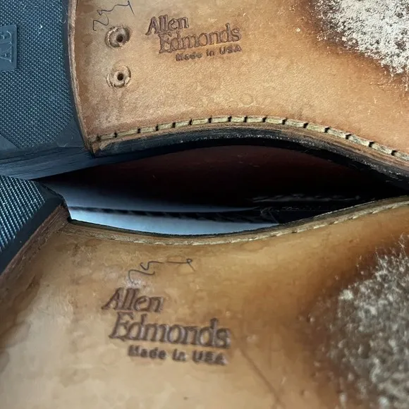 Allen Edmonds Maxfield Loafer Dress Shoe Brown Leather Tasseled US 9.5C USA Made