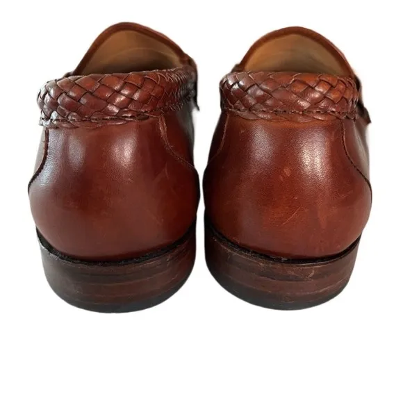 Allen Edmonds Maxfield Loafer Dress Shoe Brown Leather Tasseled US 9.5C USA Made