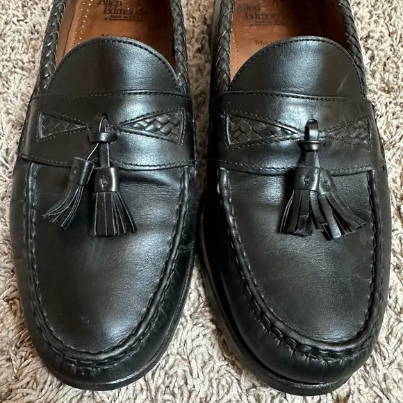Allen Edmonds Maxfield Tassel Loafers Black Leather Size 11