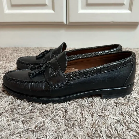 Allen Edmonds Maxfield Tassel Loafers Black Leather Size 11