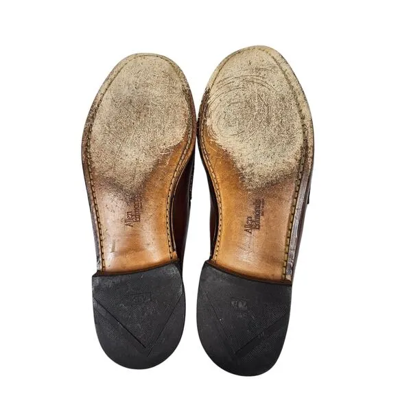 Allen Edmonds Maxfield Tassel Loafers Dress Shoe Brown Leather Size 11 E