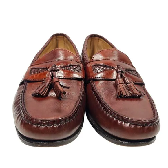 Allen Edmonds Maxfield Tassel Loafers Dress Shoe Brown Leather Size 11 E
