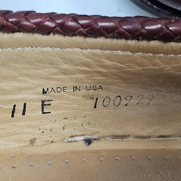 Allen Edmonds Maxfield Tassel Loafers Dress Shoe Brown Leather Size 11 E