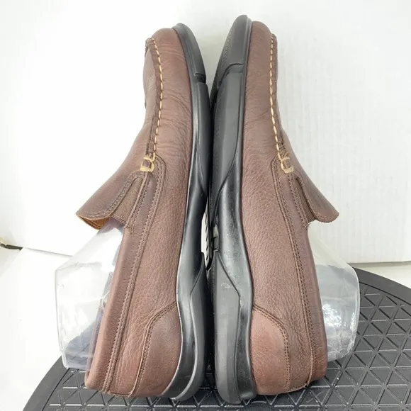 Allen Edmonds Men Size 9.5 Shoes Brown Leather Slip On Loafers Miles Venetian