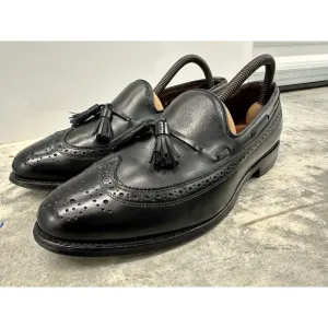 Allen Edmonds mens loafers Manchester Leather Loafers tassels Black SZ 10 606343