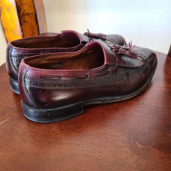 Allen Edmonds Men's Size 9 Leather Arlington Loafer Wingtip Tassel USA Made