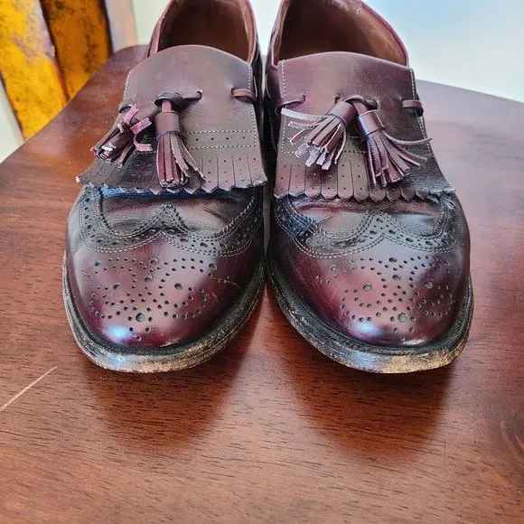 Allen Edmonds Men's Size 9 Leather Arlington Loafer Wingtip Tassel USA Made