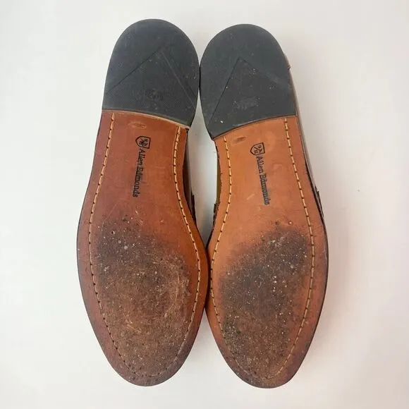 Allen Edmonds Men's Nashua Leather Slip-On Loafers in Walnut Sz 9