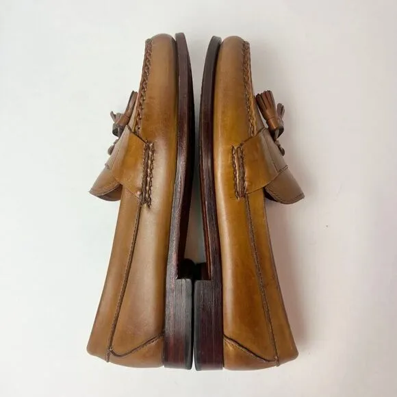 Allen Edmonds Men's Nashua Leather Slip-On Loafers in Walnut Sz 9