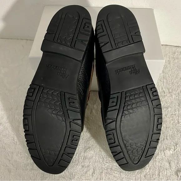 Allen Edmonds Nashua Black Brown Tasseled Loafers Men’s Size 10 D Slip On