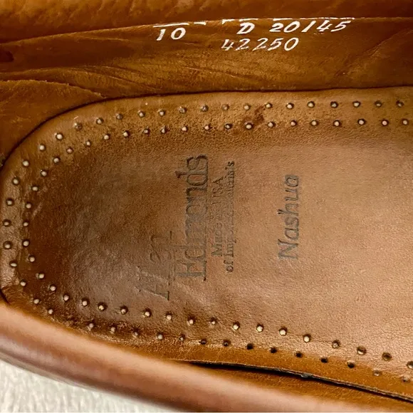 Allen Edmonds Nashua Black Brown Tasseled Loafers Men’s Size 10 D Slip On