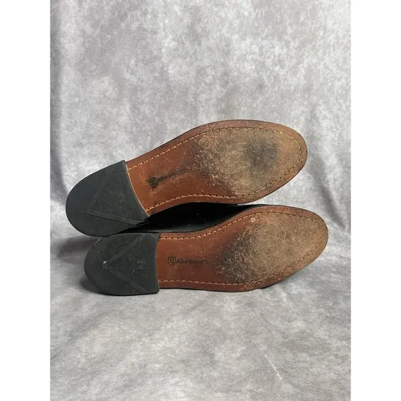 Allen Edmonds Schreier Loafers Men's 10.5 Black Tassels Driving Slip On Shoes