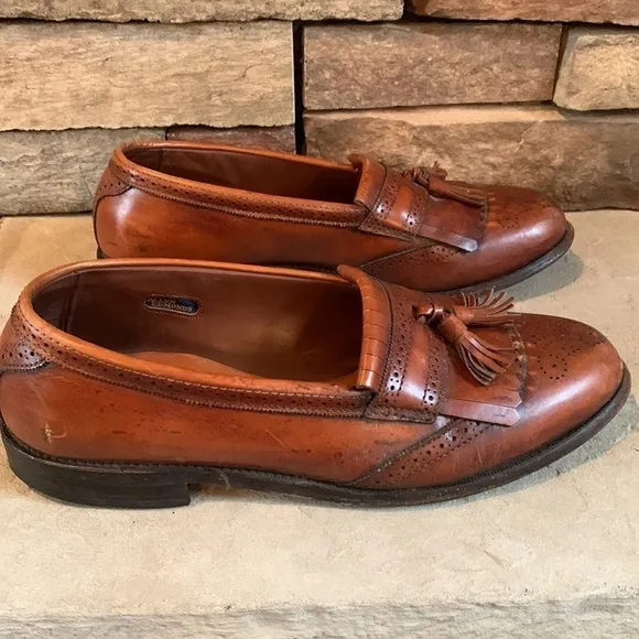 Allen Edmonds size 9.5 Bridgeton brown leather loafers