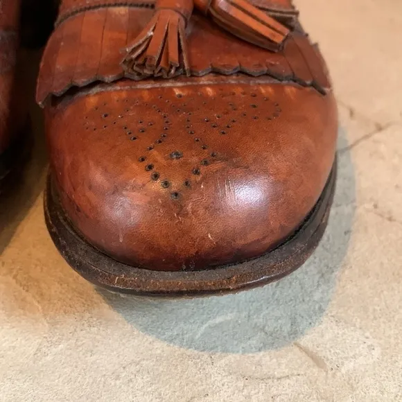 Allen Edmonds size 9.5 Bridgeton brown leather loafers